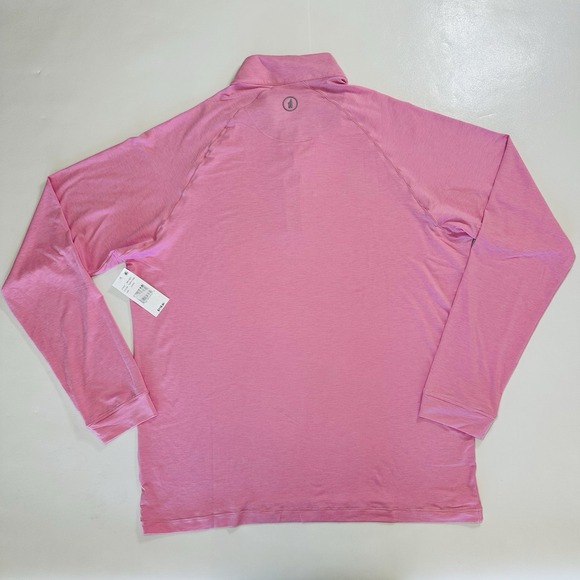 Johnnie-O Performance Quarter Zip Pullover Men's Large Pink UPF 50 NWT - Picture 7 of 8